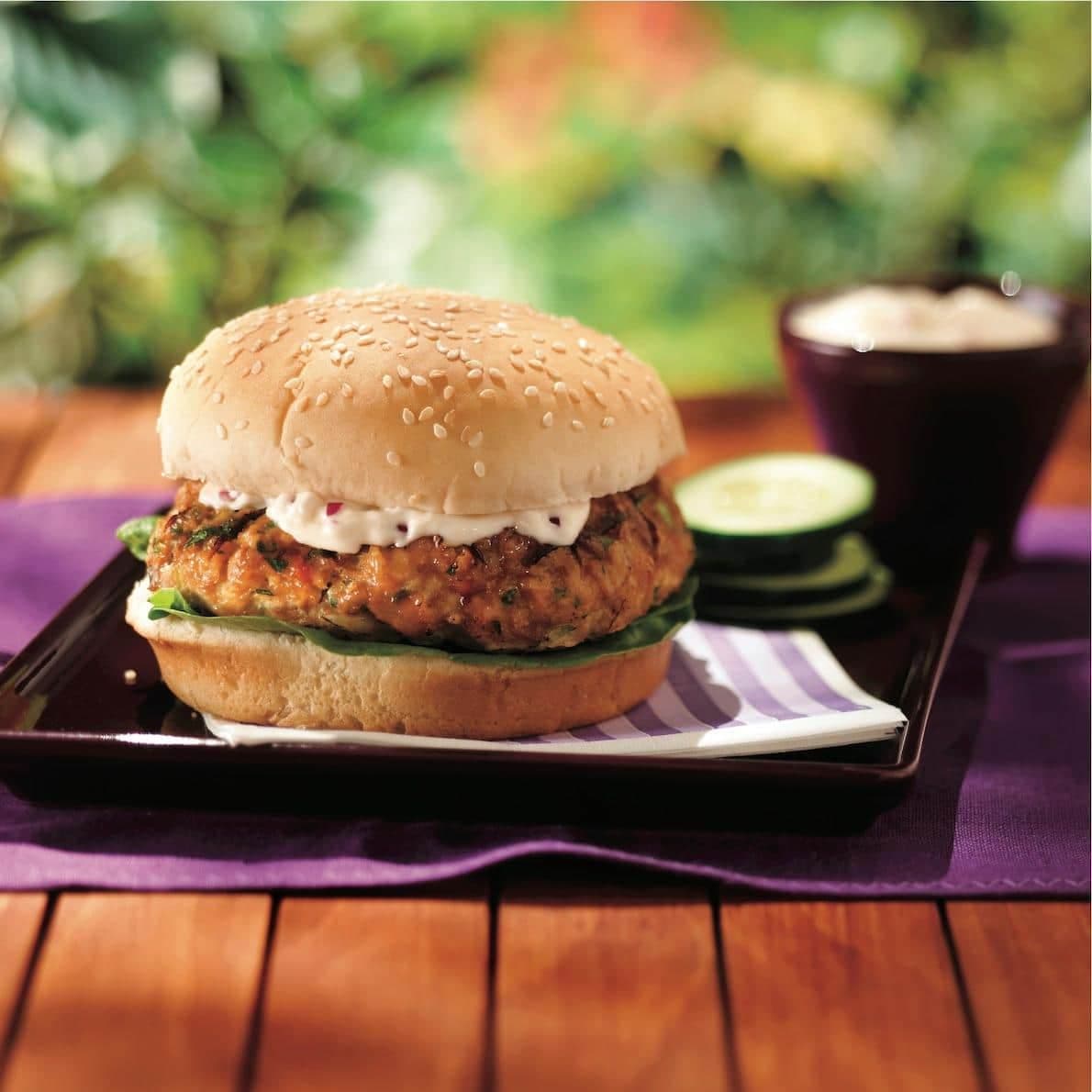 Hamburgers au saumon