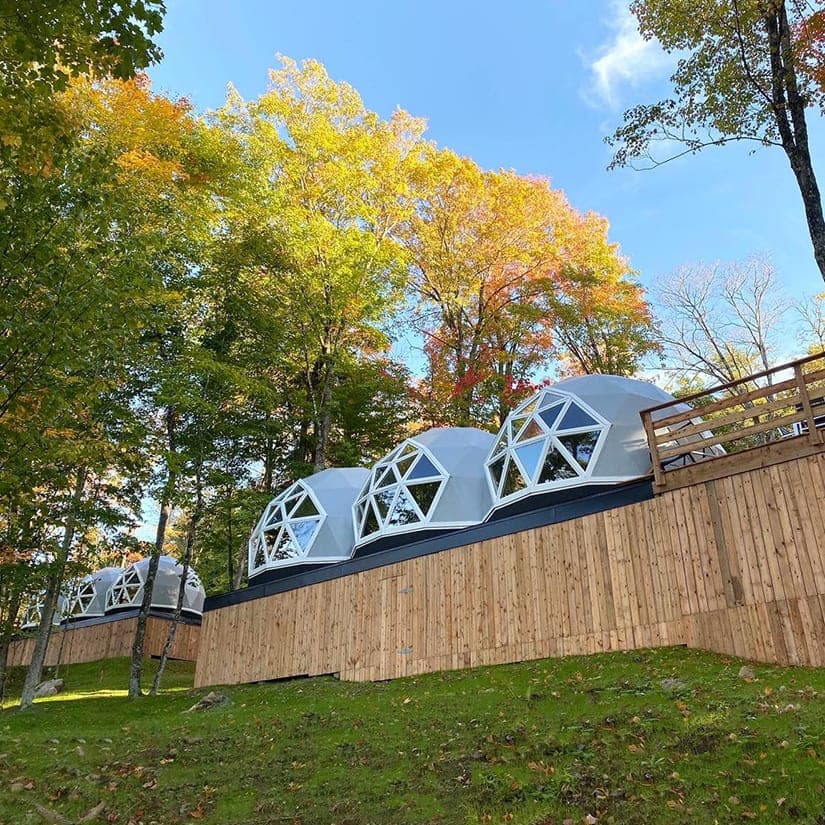 Des triples dômes à louer dans les Laurentides