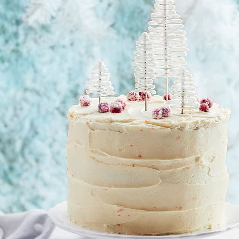 Gâteau choco-cannelle, glaçage fromage-clémentine