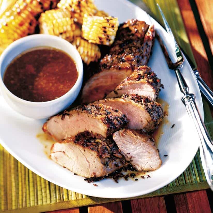 Filets de porc épicés, sauce aigre-douce mexicaine