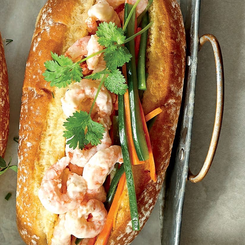 Guédilles de crevettes à la vietnamienne