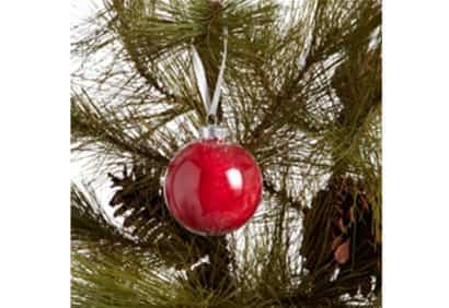 Décoration sapin: boule de Noël texturée