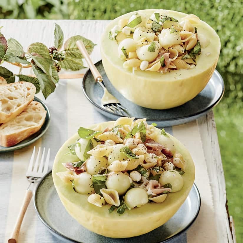 Salade de melon au miel et de pâtes