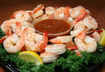 Crevettes, sauce cocktail à la thaïe