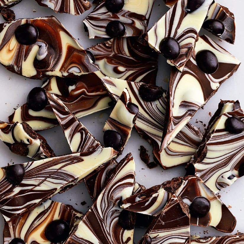 Écorces double chocolat aux grains de café