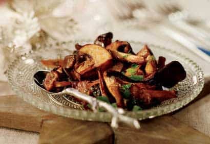 Mélange de champignons rôtis