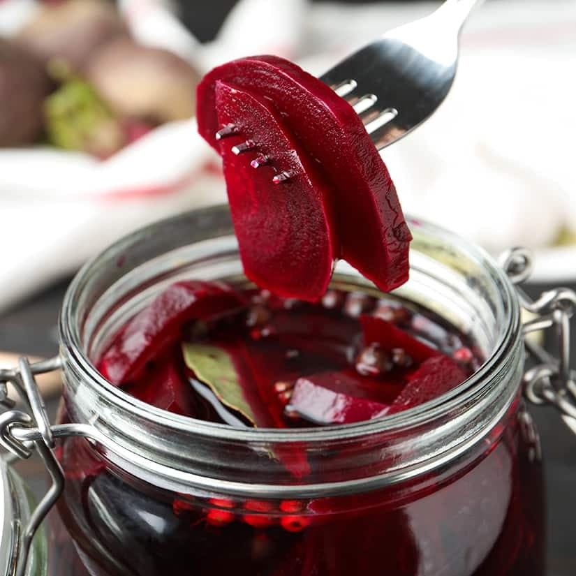 Betteraves marinées