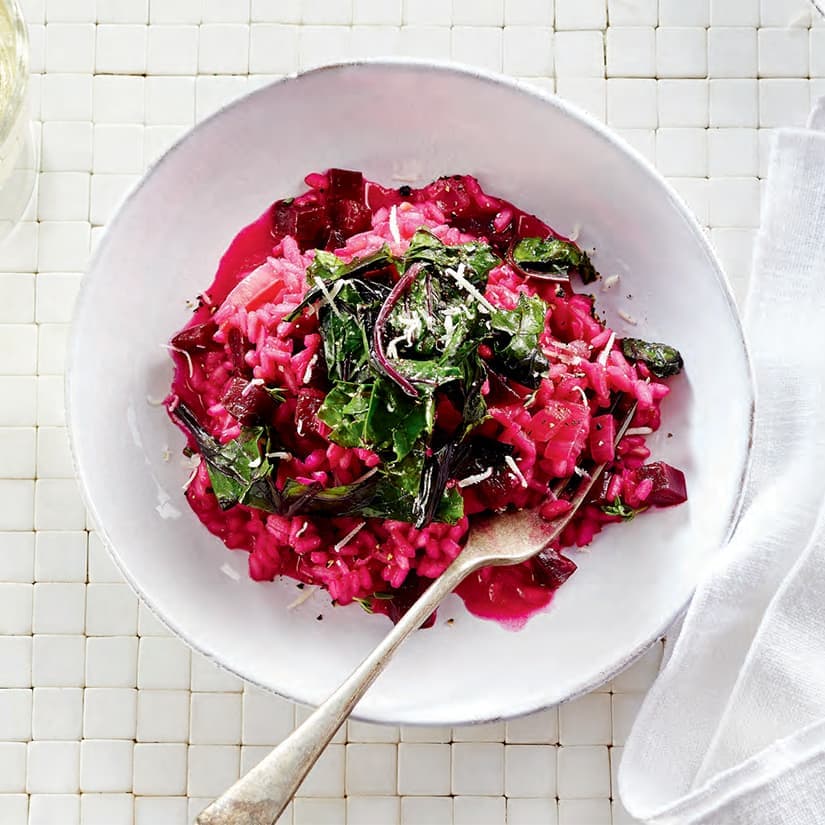 Risotto aux betteraves rôties