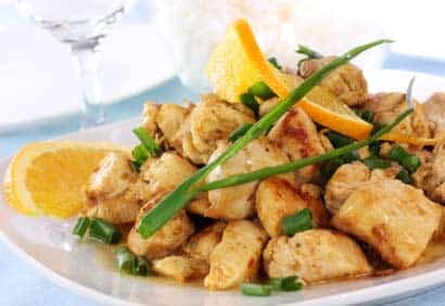 Bouchées de poulet à la lime et à l'orange