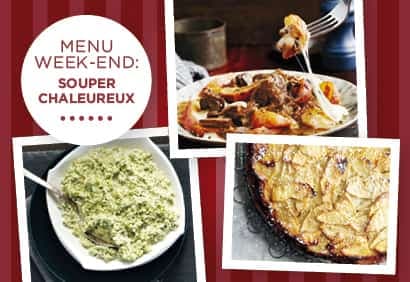 Menu week-end – Souper chaleureux