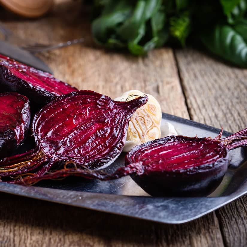 Betteraves rôties à l'ail et à l'estragon