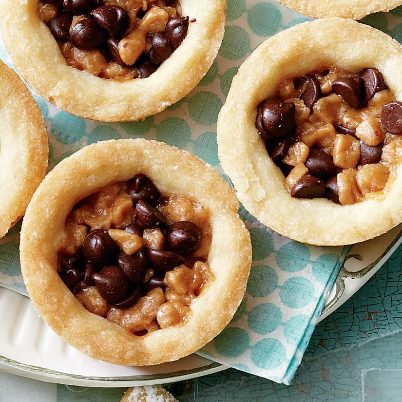 Coupelles chocolat-caramel croquant