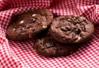Biscuits triple chocolat