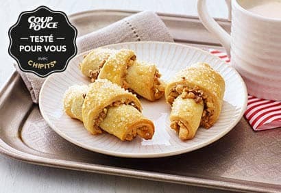 Croissants gourmands chocolat-arachides