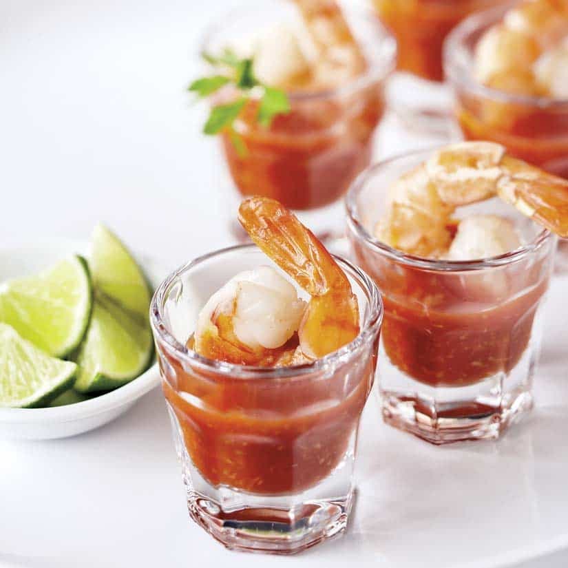 Mini-cocktails de crevettes