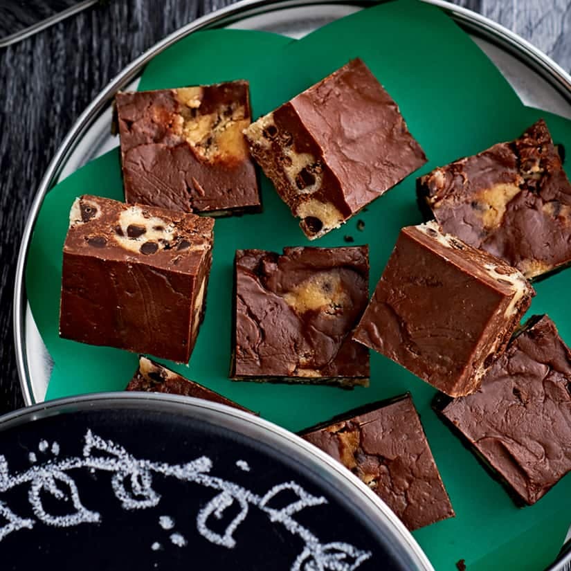 Fudge pâte à biscuits, chunks de chocolat