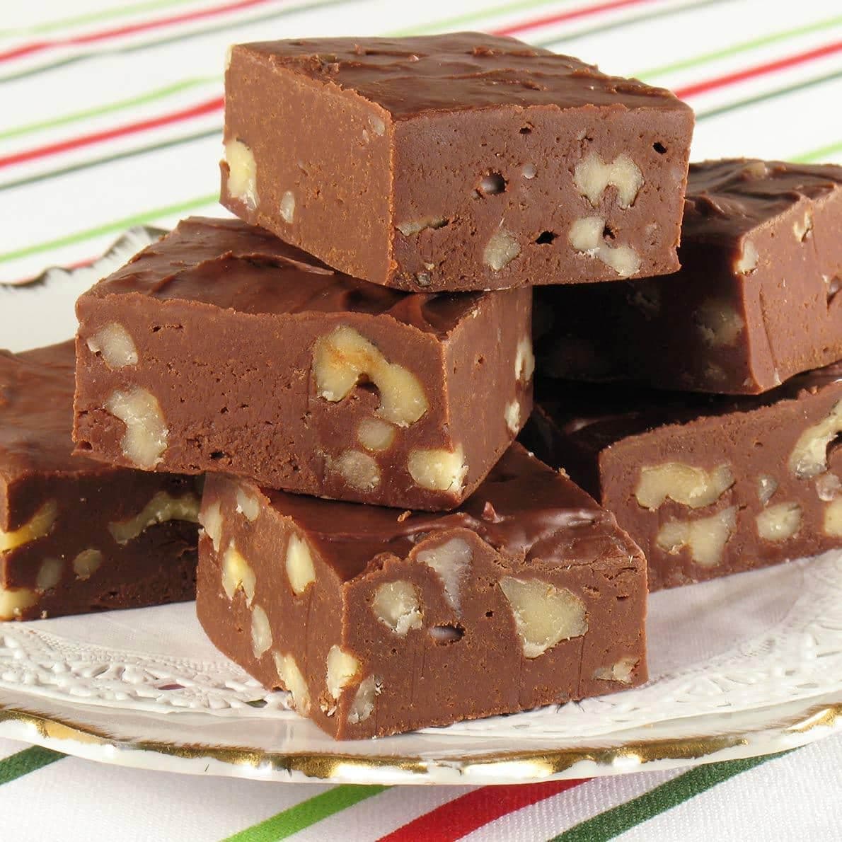 Fudge facile avec noix de grenoble