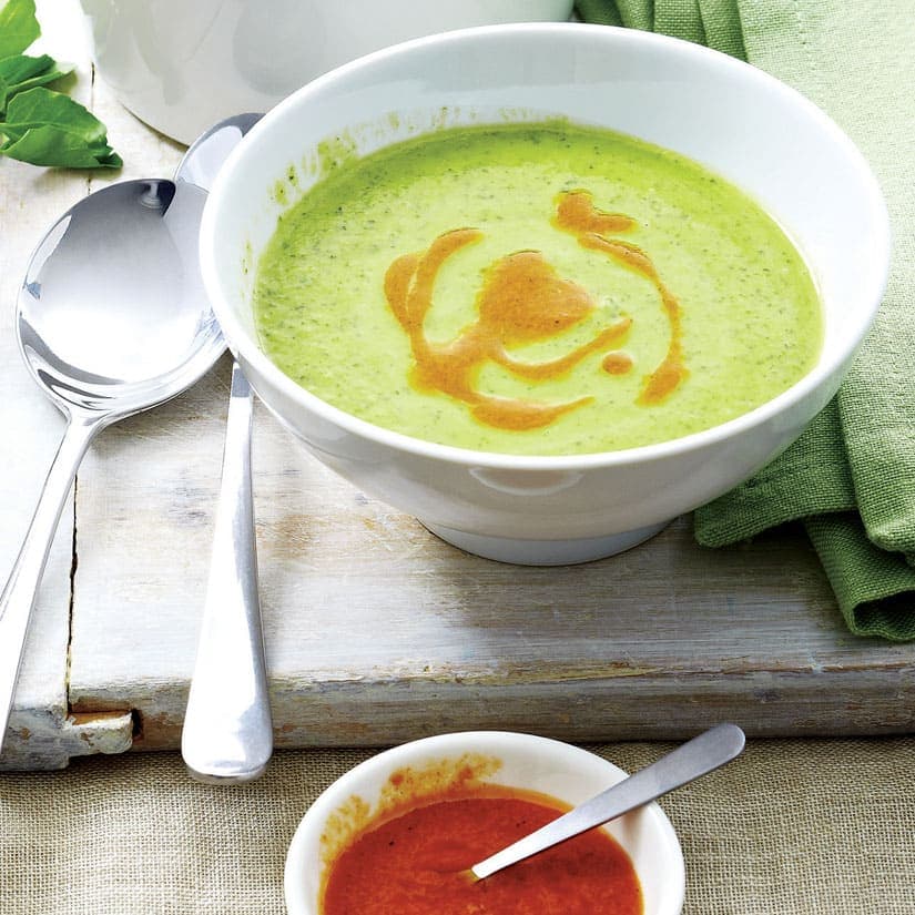 Crème à l'avocat et au cresson