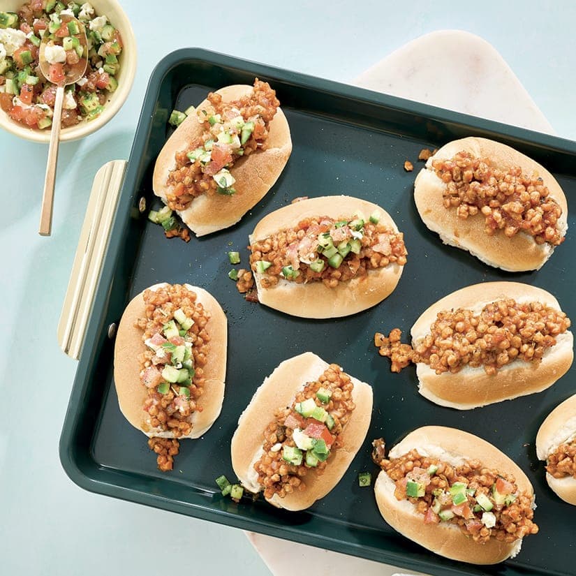 Petits pains farcis végés à la grecque