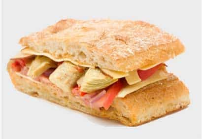 Paninis au jambon et aux artichauts