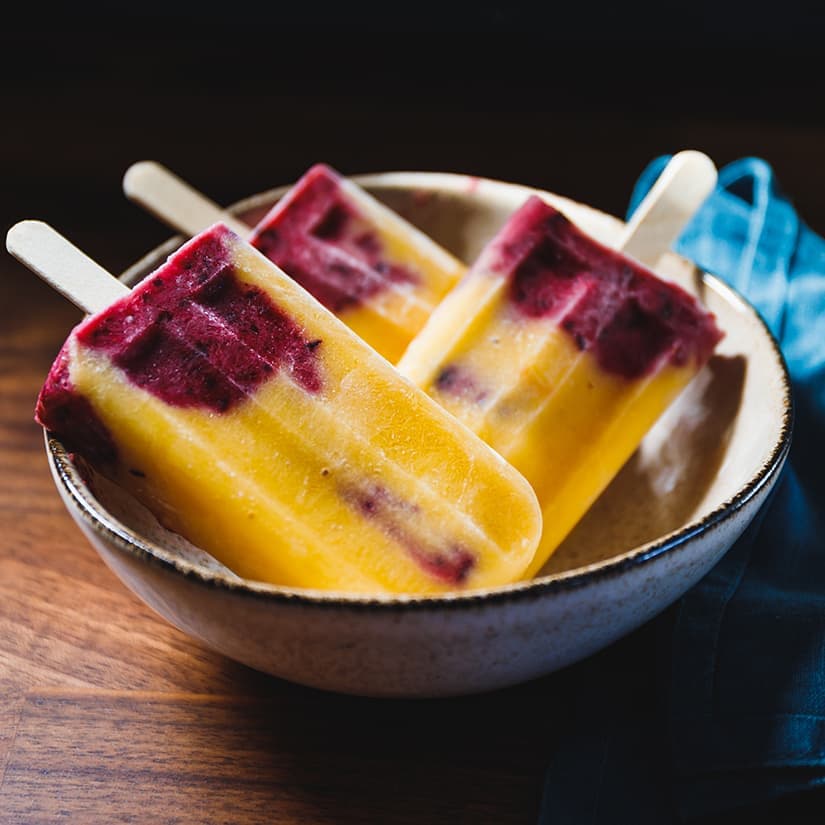 Sucettes glacées au yogourt