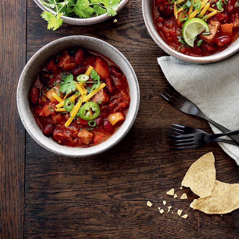 Chili aux cubes de boeuf