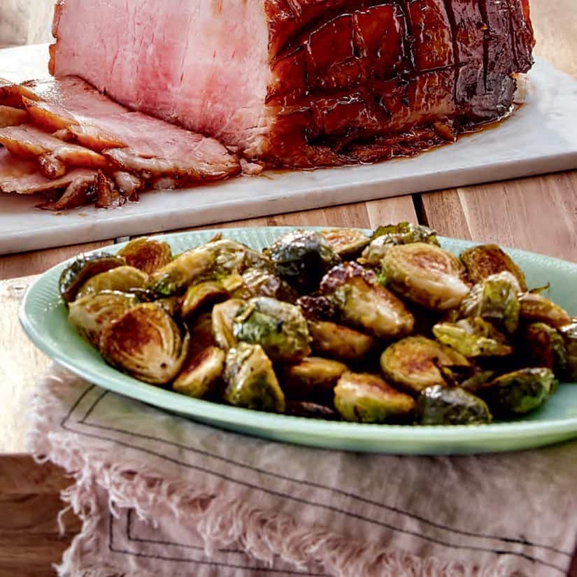 Salade de choux de Bruxelles rôtis