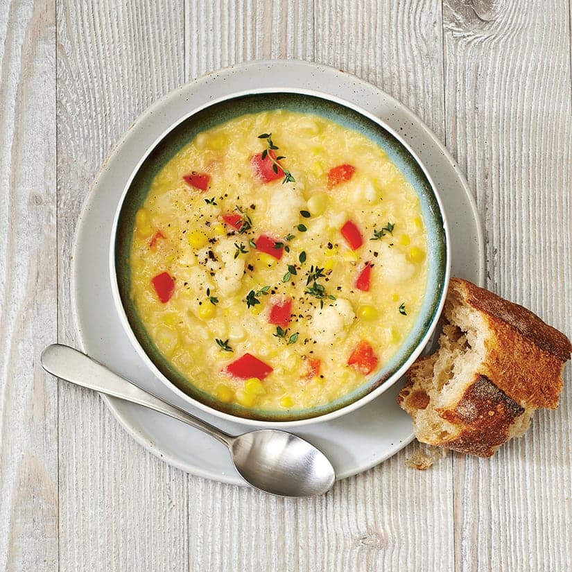 Chaudrée de chou-fleur au maïs