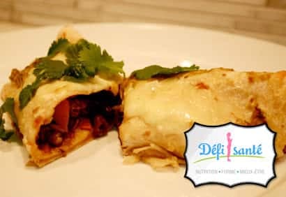 Enchiladas aux haricots noirs