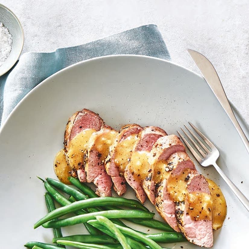 Filet de porc, sauce au thé Earl Grey