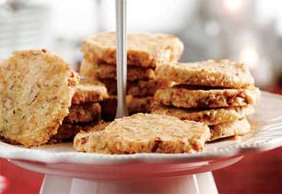 Sablés au cheddar et aux pacanes