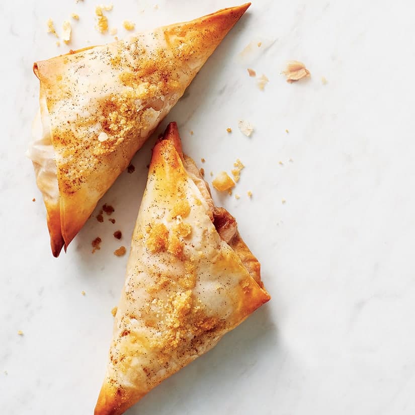 Chaussons aux pommes croustillants