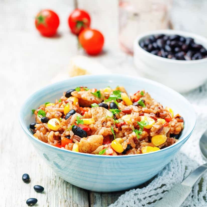 Riz aux haricots noirs à la mexicaine