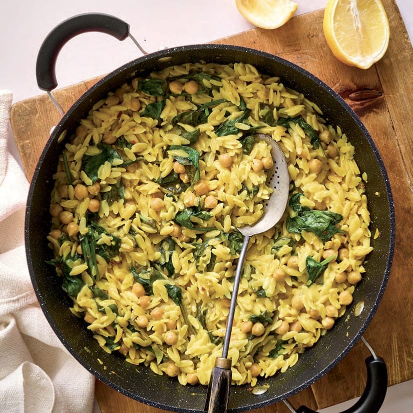 Orzo aux pois chiches et citron