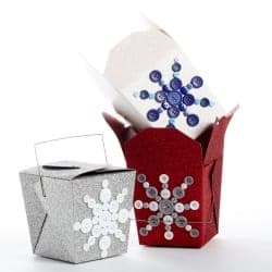 Idée brico pour Noël: Boîte cadeau brillante