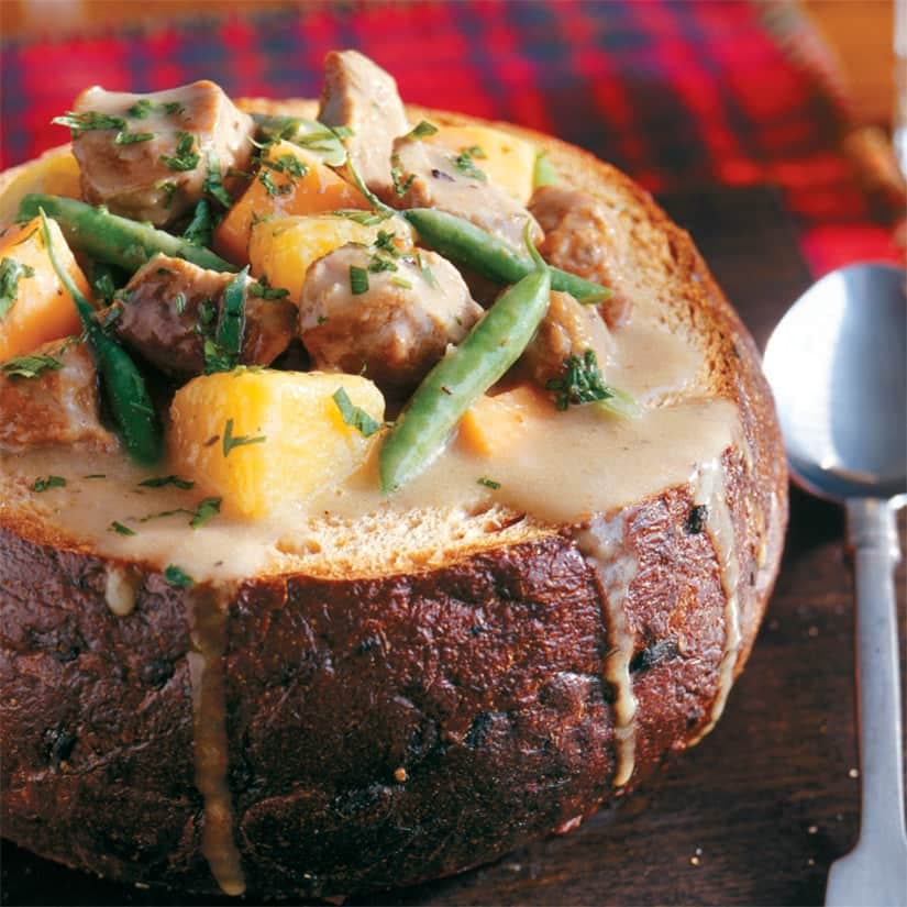 Ragoût de veau au citron et au thym