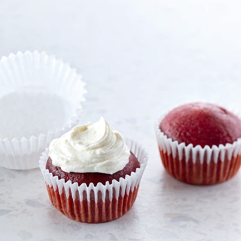 Petits gâteaux red velvet à la betterave