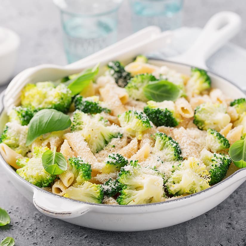 Pâtes aux champignons et au brocoli
