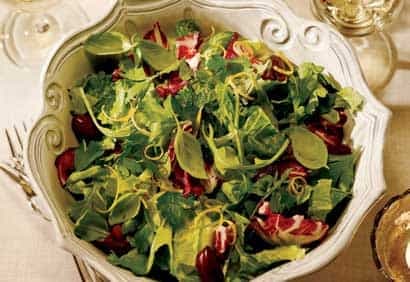 Salade de verdures rafraîchissante