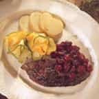 Foie de caribou aux canneberges