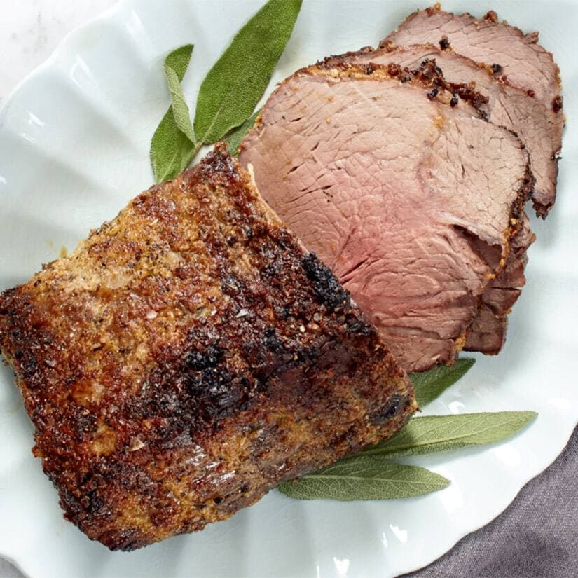 Rôti de bœuf à l’ail