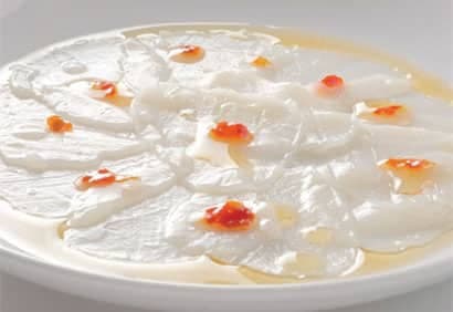 Carpaccio de pétoncles épicés