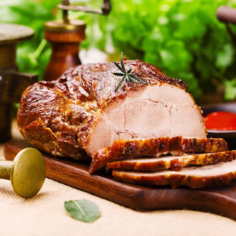 Rôti de porc au chèvre et érable