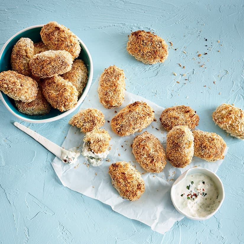 Croquettes de pommes de terre et de brocoli