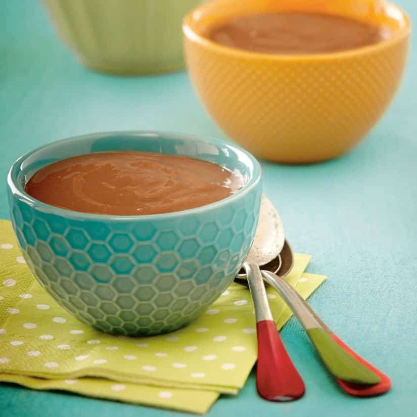 Pouding chocolat et bananes sans lactose