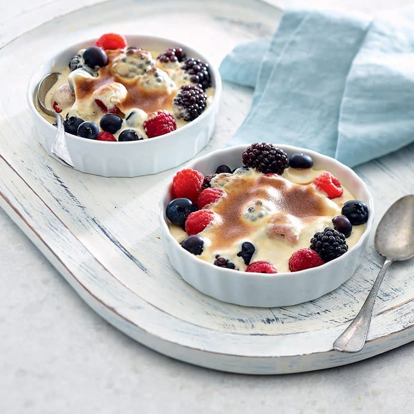 Gratins de petits fruits à l'érable