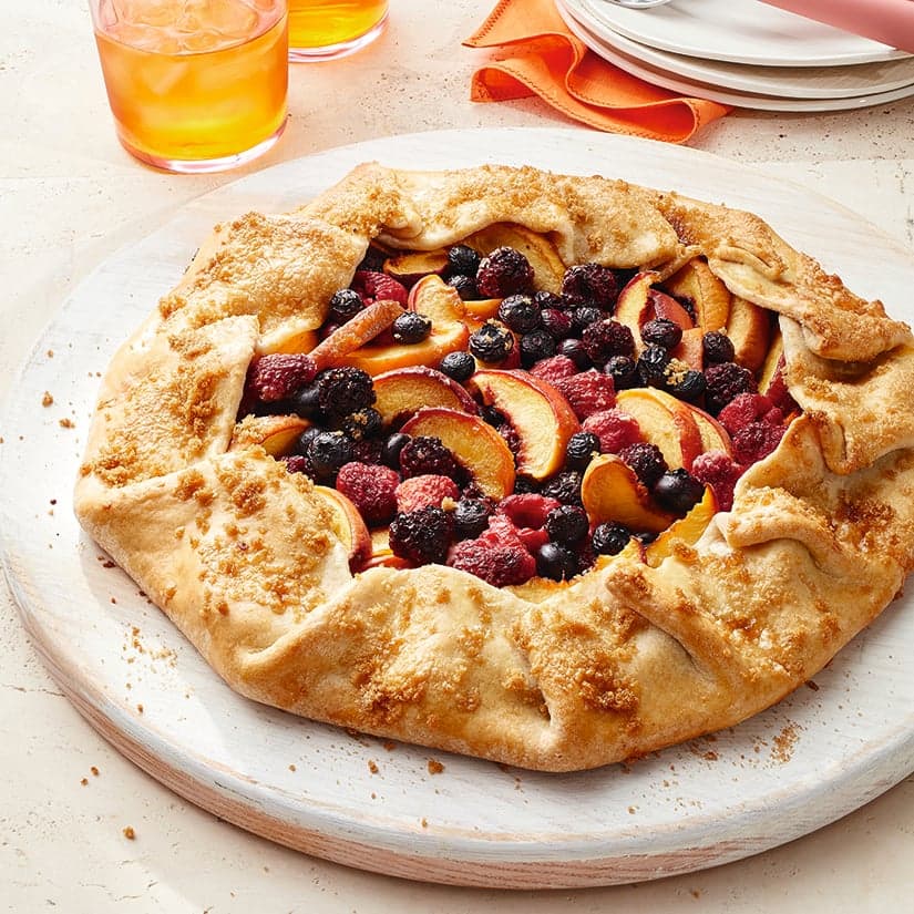 Tarte rustique aux fruits d’été