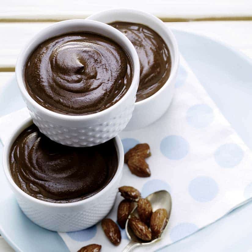 Pots de crème au chocolat et à l’amande