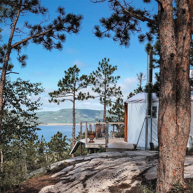 Du glamping au-dessus du fjord du Saguenay