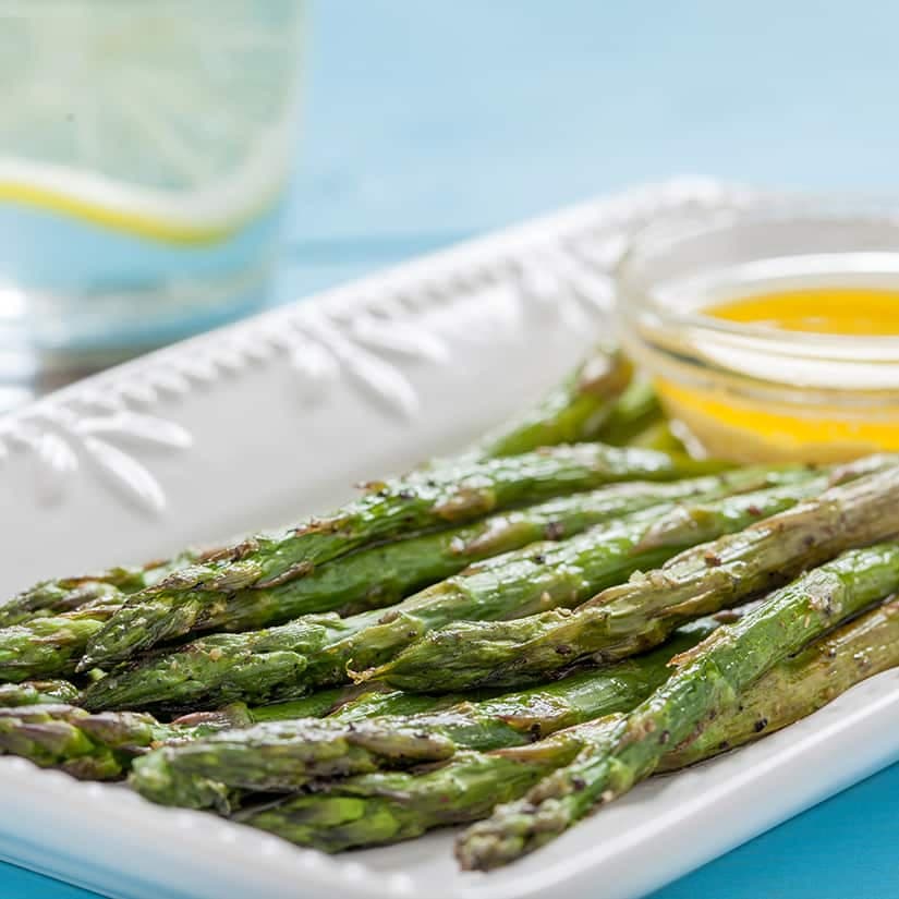 Asperges rôties au citron